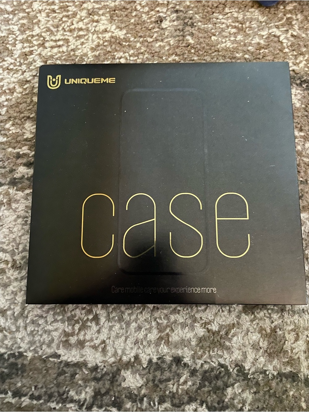 Nique Black and Gold Phone Case Box